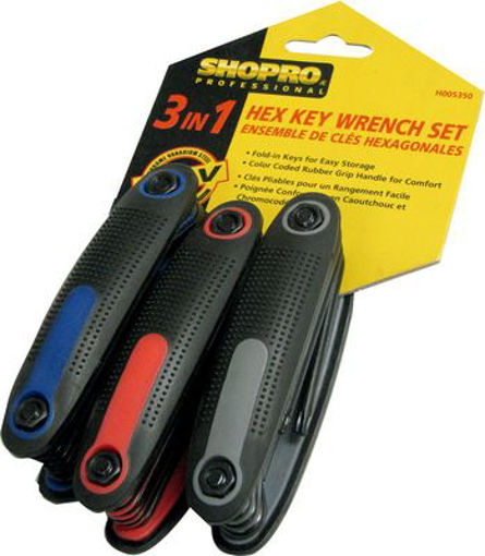 Picture of Hex Key 3-In-1 Sae/Metric/Trox - No: H005350