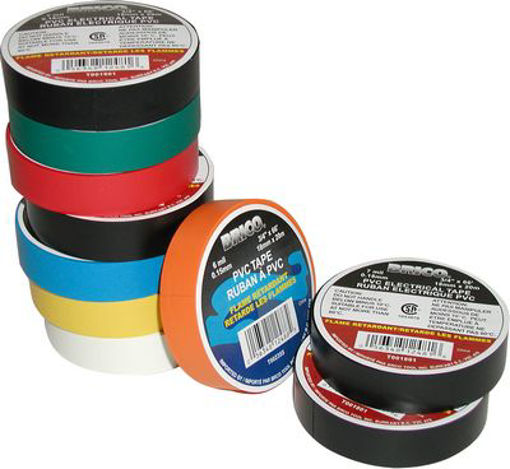 Picture of Tape PVC 3/4" x 66' White - No: T002405