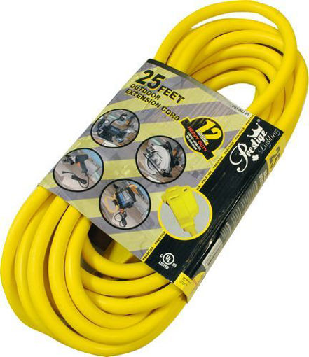 Picture of Pwr Ext Cord O/D 12/3 25Ft Ylw - No: P010822-25