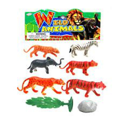 Picture of Wild Animals 6Pcs 4-5" - No: 77499