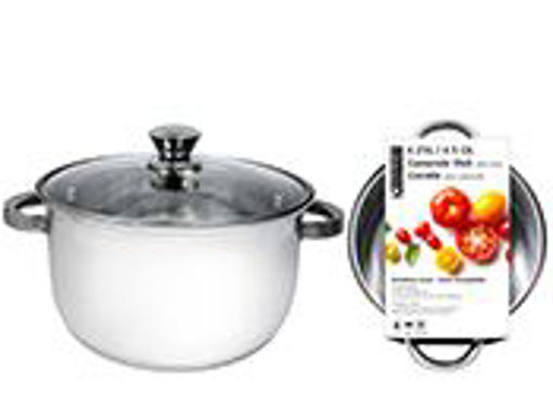 Picture of Casserole Ss W/Glass Lid 4.5Qt - No 077750