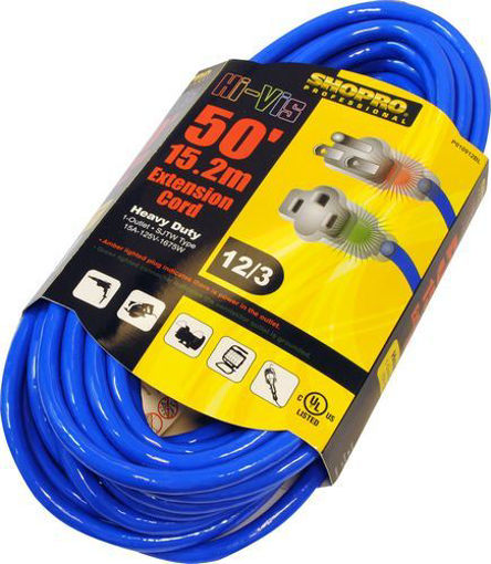 Picture of Pwr Extn Cord Od 12/3 50ft H-V Blu - No P010912BL