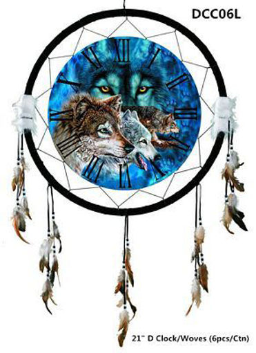 Picture of Clock 21in Wolves - No DCC06L