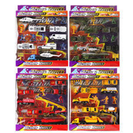 Picture of Car Set 4Asst 17 Die Cast Mini - No 24359