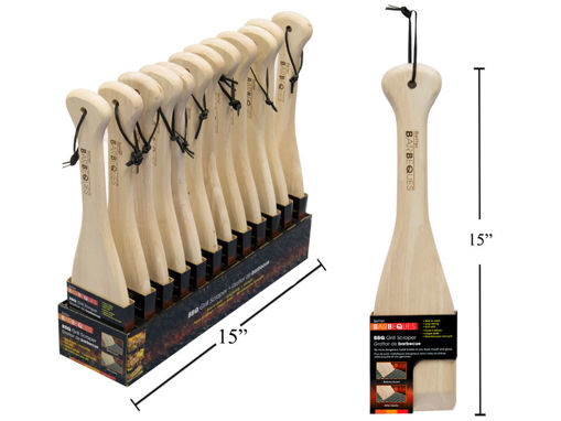 Picture of Bbq 15in Wooden Grill Scraper - No 91662