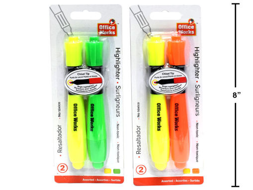 Picture of 2-Pc Chisel Tip Hi-Liters - No 30121