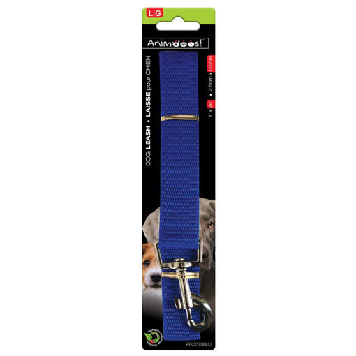 Picture of Nylon Dog Leash 1Inx48In, Blue - No PEC1178BLU