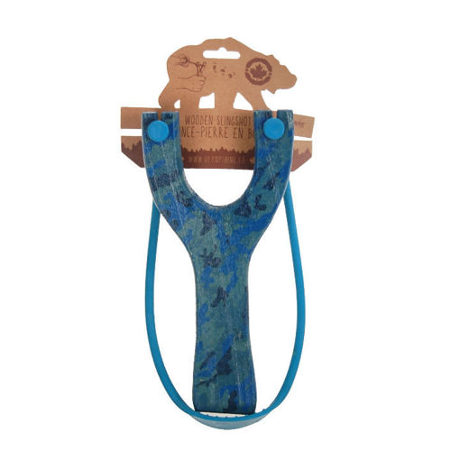 Picture of Slingshot Wood Blue Camo - No 30652PKA